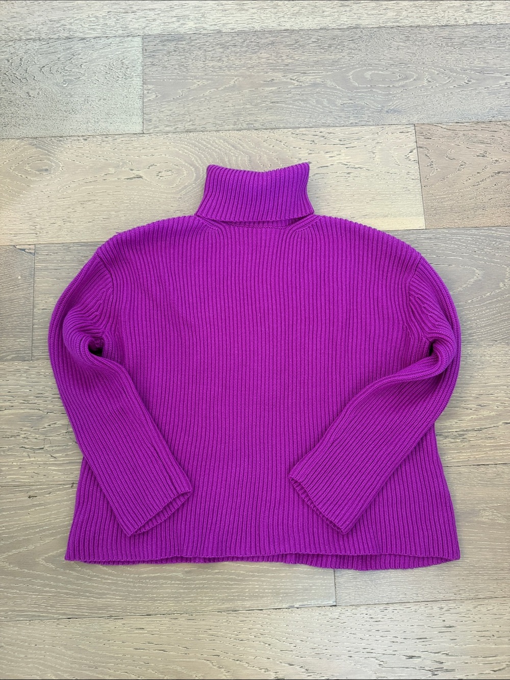 Tuckernuck Ribbed Turtleneck Sweater - Fuchsia